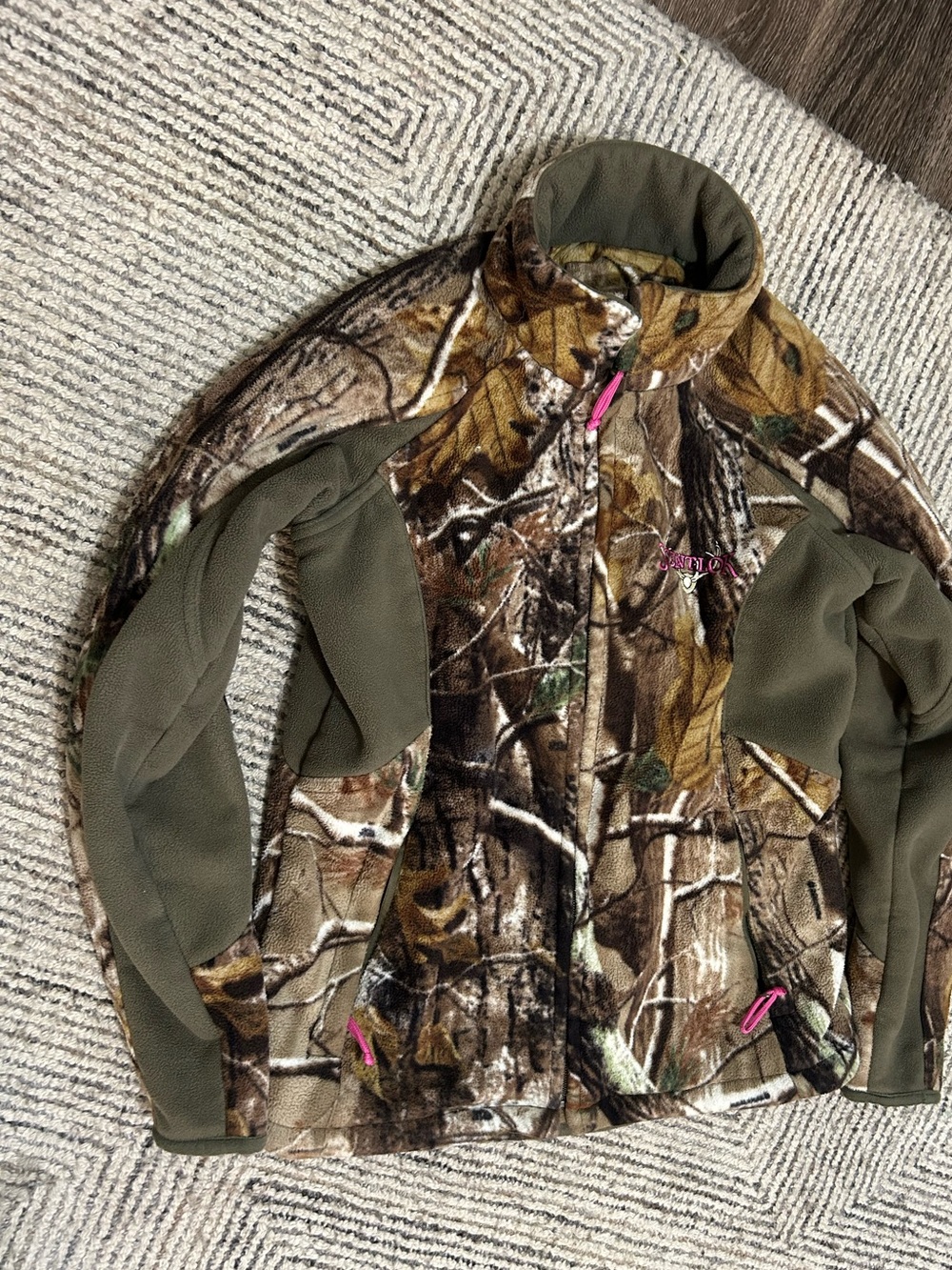 Scentlok Camo Fleece Jacket Size Medium Women's